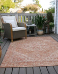 LOOMLAN Rugs Stockholm Orange Washable Indoor-Outdoor Rug