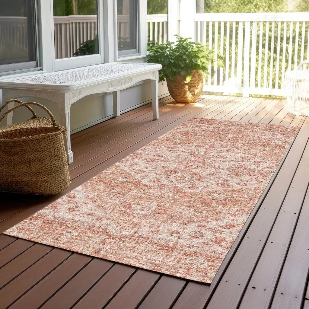 LOOMLAN Rugs Stockholm Orange Washable Indoor-Outdoor Rug