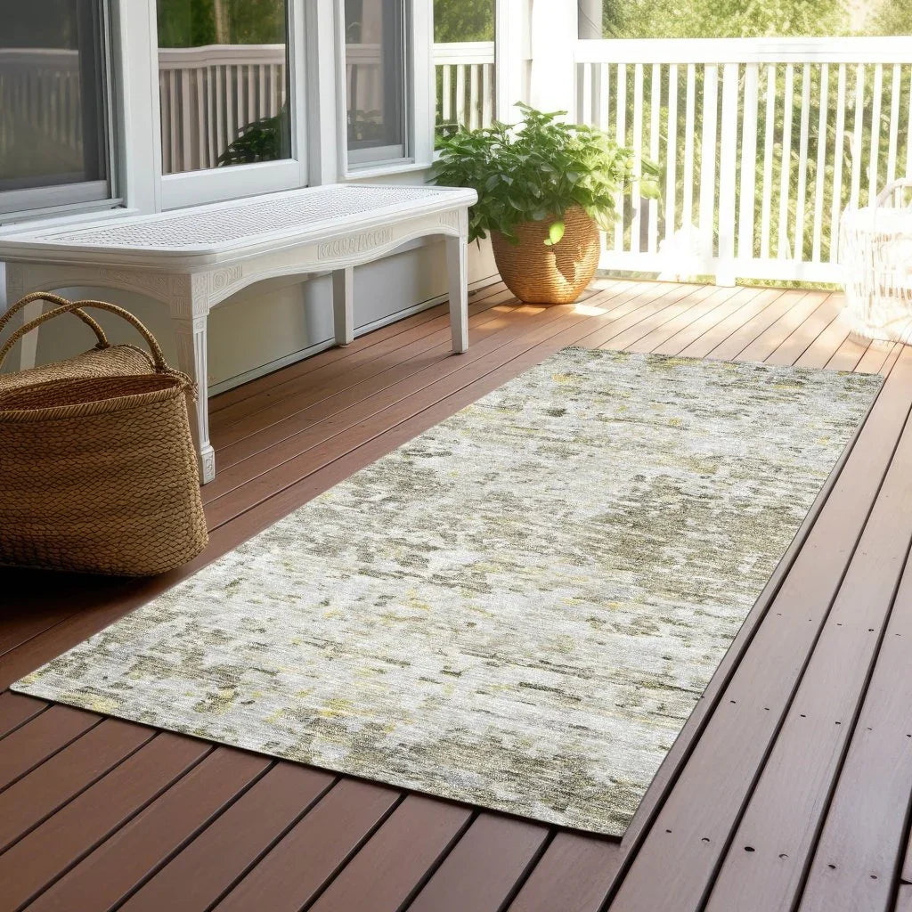 LOOMLAN Rugs Suri Brown Washable Indoor-Outdoor Rug
