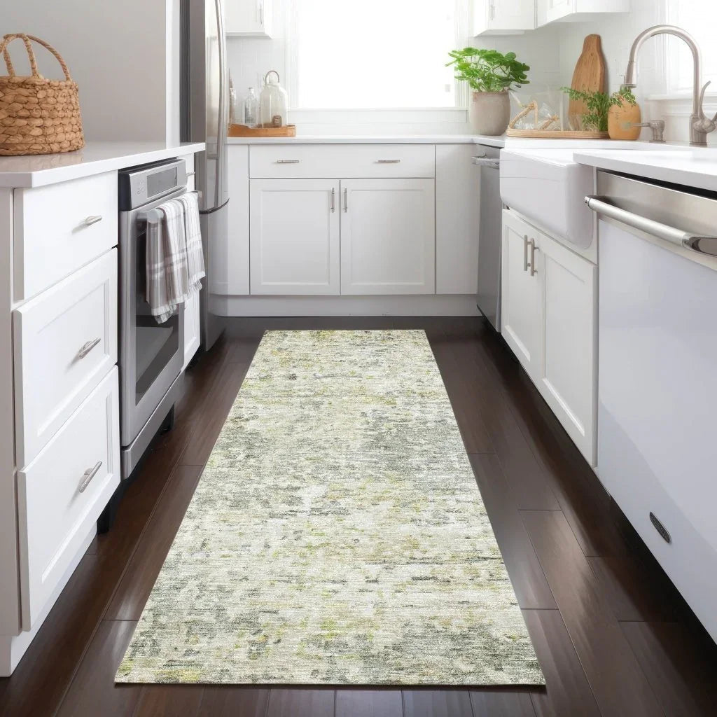 LOOMLAN Rugs Suri Green Washable Indoor-Outdoor Rug