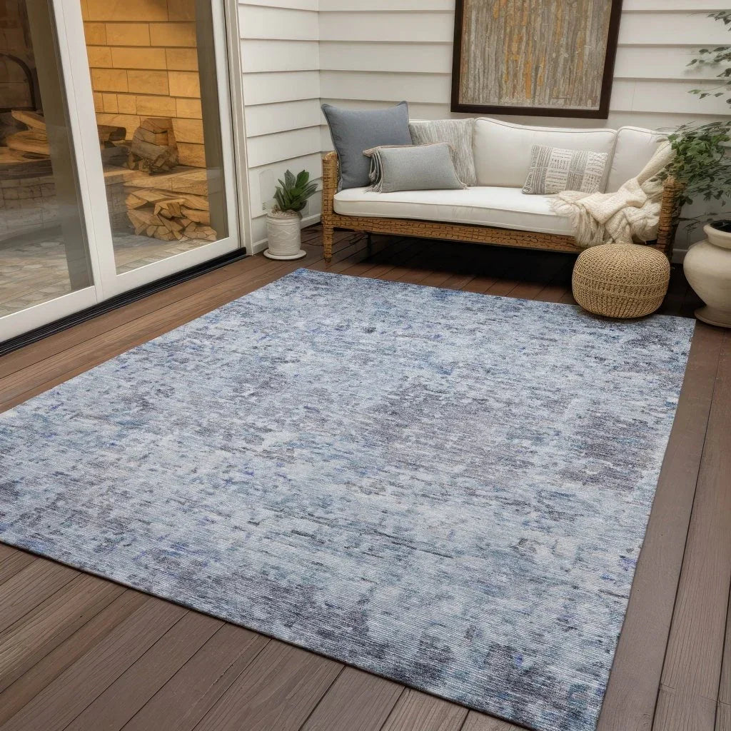LOOMLAN Rugs Suri Sky Washable Indoor-Outdoor Rug