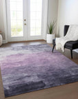 Sylari Purple Washable Indoor - Outdoor Rug - LOOMLAN - LOOMLAN Rugs - Outdoor Rugs