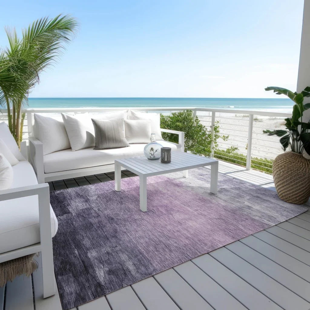 Sylari Purple Washable Indoor - Outdoor Rug - LOOMLAN - LOOMLAN Rugs - Outdoor Rugs