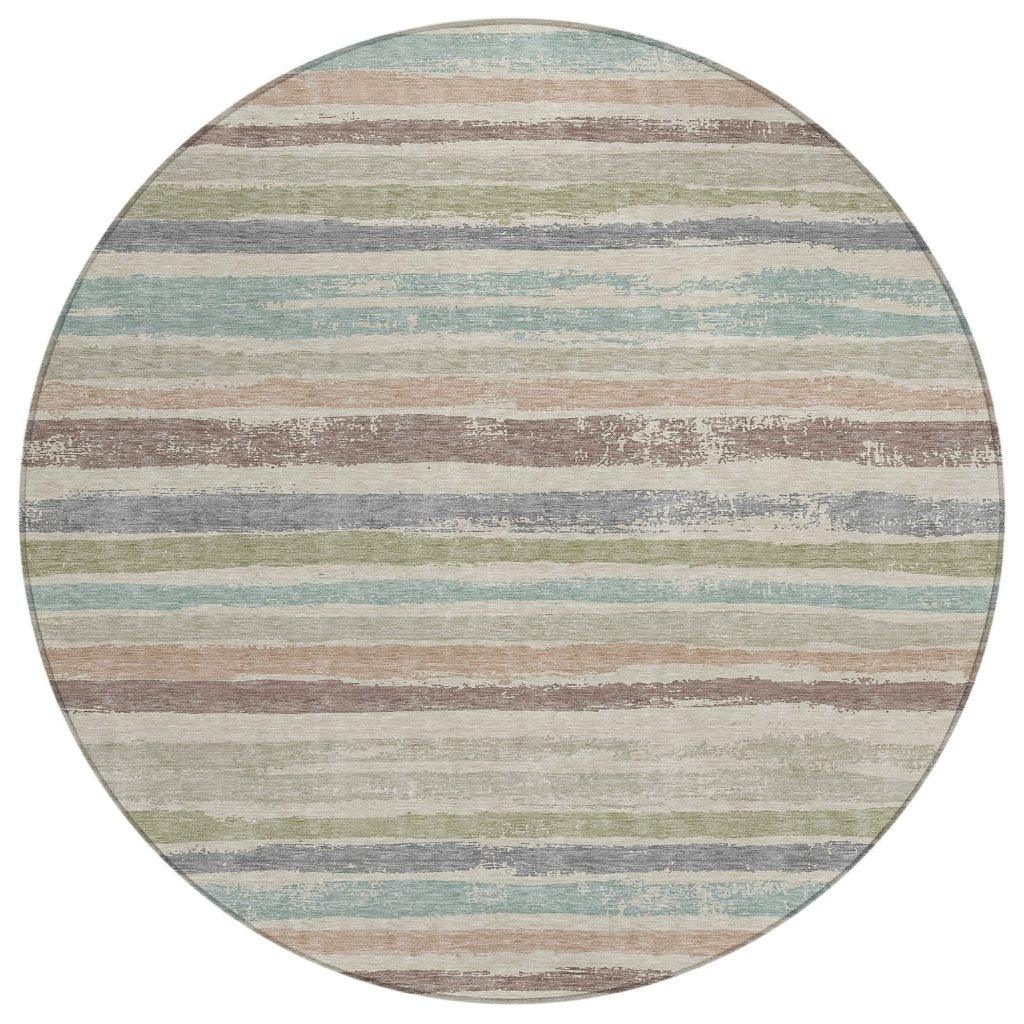 LOOMLAN Rugs Sylira Beige Washable Indoor-Outdoor Rug