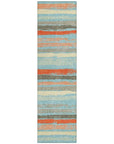 LOOMLAN Rugs Sylira Blue Washable Indoor-Outdoor Rug