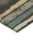 LOOMLAN Rugs Sylira Brown Washable Indoor-Outdoor Rug