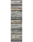 LOOMLAN Rugs Sylira Charcoal Washable Indoor-Outdoor Rug