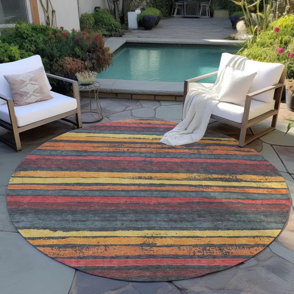 LOOMLAN Rugs Sylira Granite Washable Indoor-Outdoor Rug