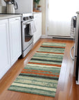 LOOMLAN Rugs Sylira Green Washable Indoor-Outdoor Rug