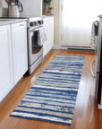 LOOMLAN Rugs Sylira Navy Washable Indoor-Outdoor Rug