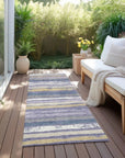 LOOMLAN Rugs Sylira Purple Washable Indoor-Outdoor Rug
