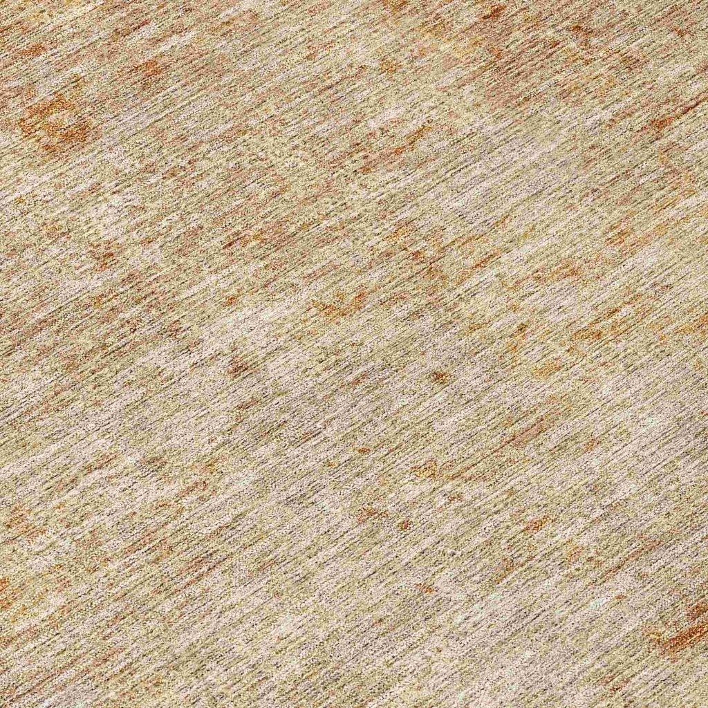 LOOMLAN Rugs Sylvaine Orange Washable Indoor-Outdoor Rug