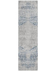 LOOMLAN Rugs Sylvia Blue Washable Indoor-Outdoor Rug