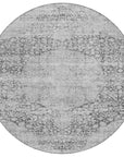 LOOMLAN Rugs Sylvia Gray Washable Indoor-Outdoor Rug