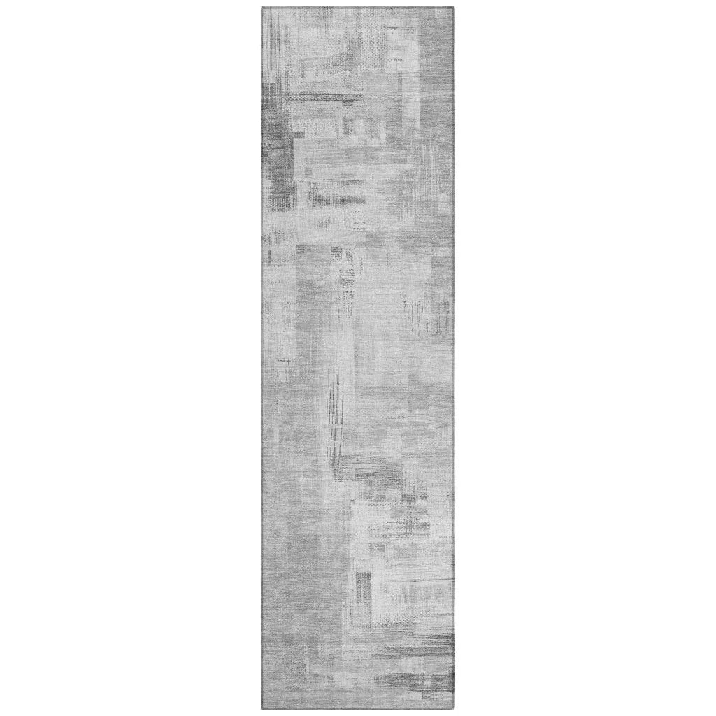 LOOMLAN Rugs Syrene Gray Washable Indoor-Outdoor Rug