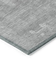 LOOMLAN Rugs Syrene Gray Washable Indoor-Outdoor Rug
