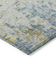 LOOMLAN Rugs Talia Blue Washable Indoor-Outdoor Rug