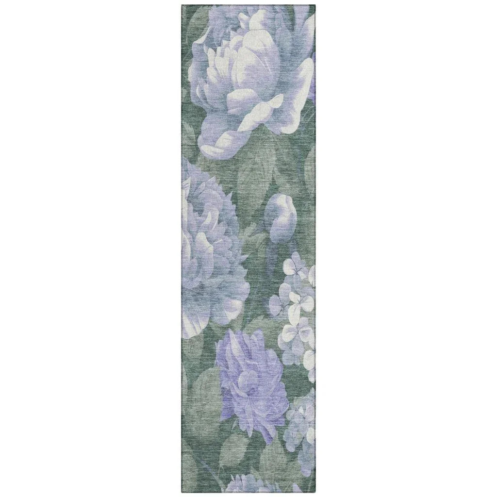 LOOMLAN Rugs Tanarra Purple Washable Indoor-Outdoor Rug