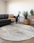 LOOMLAN Rugs Tasmina Brown Washable Indoor-Outdoor Rug