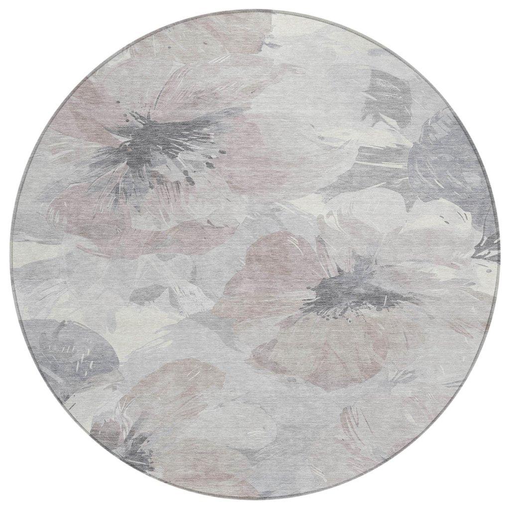 LOOMLAN Rugs Tasmina Brown Washable Indoor-Outdoor Rug