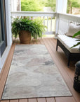 LOOMLAN Rugs Tasmina Brown Washable Indoor-Outdoor Rug