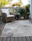 LOOMLAN Rugs Tasmina Brown Washable Indoor-Outdoor Rug