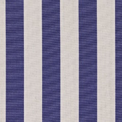 136- Blue-White Stripe leather