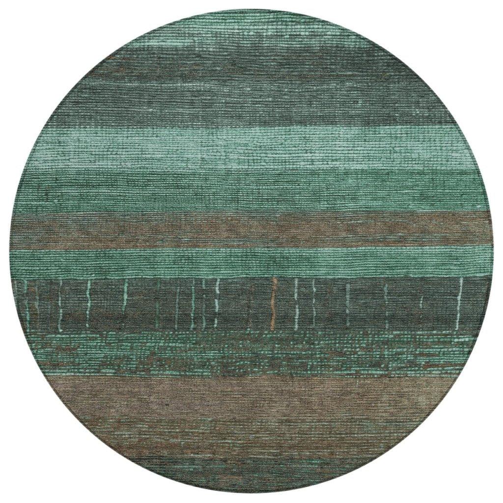 LOOMLAN Rugs Tembira Teal Washable Indoor-Outdoor Rug