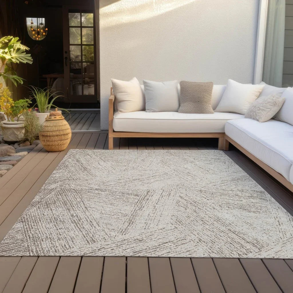 LOOMLAN Rugs Terra Brown Washable Indoor-Outdoor Rug