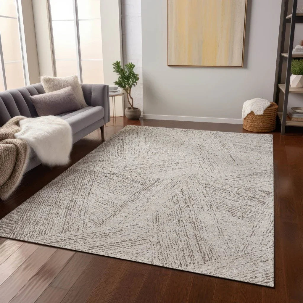 LOOMLAN Rugs Terra Brown Washable Indoor-Outdoor Rug