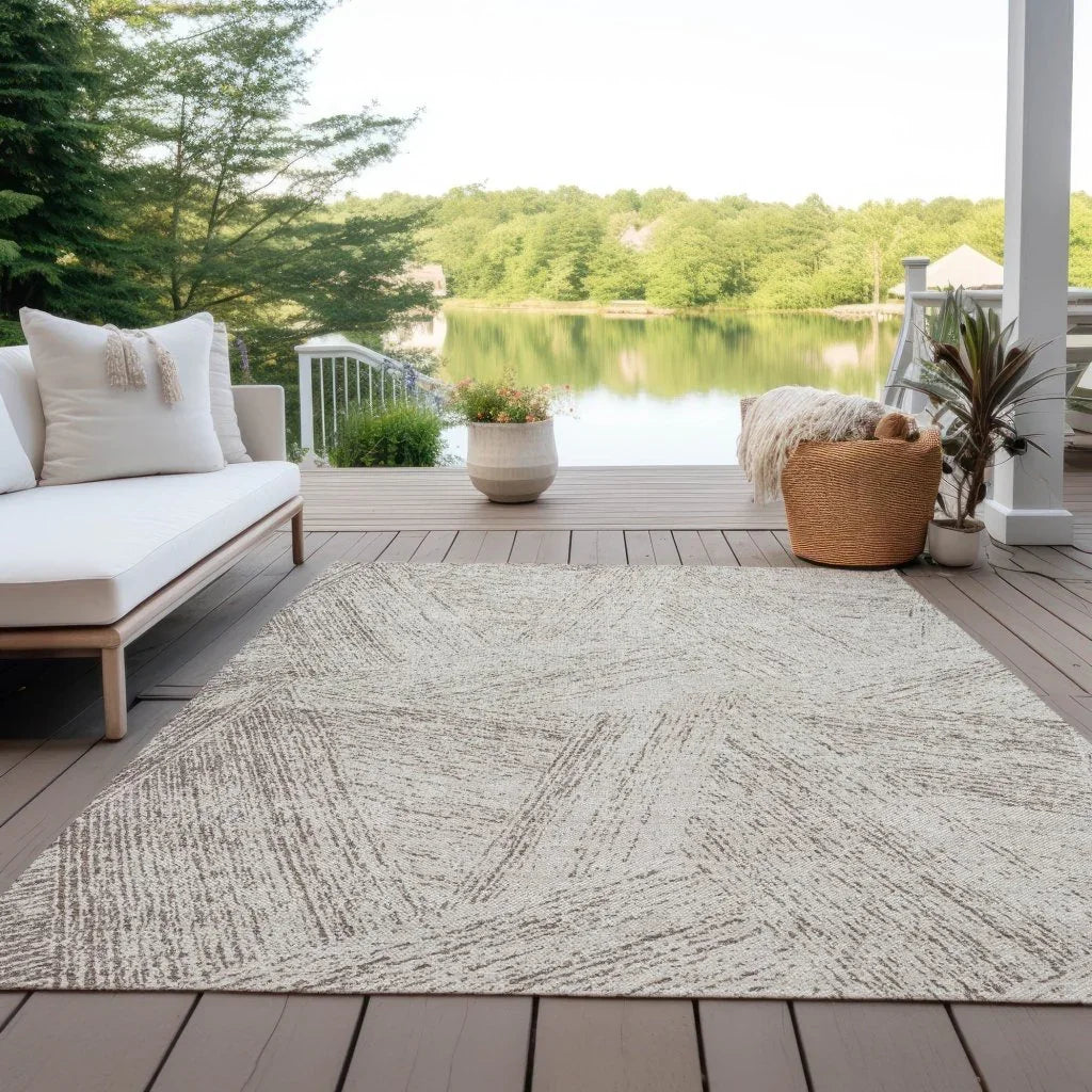 LOOMLAN Rugs Terra Brown Washable Indoor-Outdoor Rug
