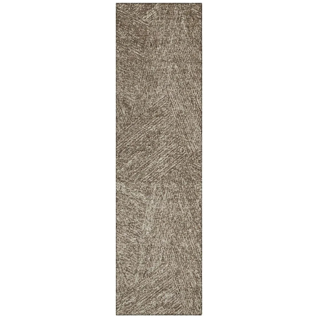 LOOMLAN Rugs Terra Chocolate Washable Indoor-Outdoor Rug