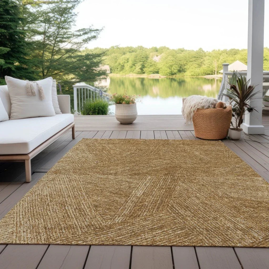LOOMLAN Rugs Terra Gold Washable Indoor-Outdoor Rug