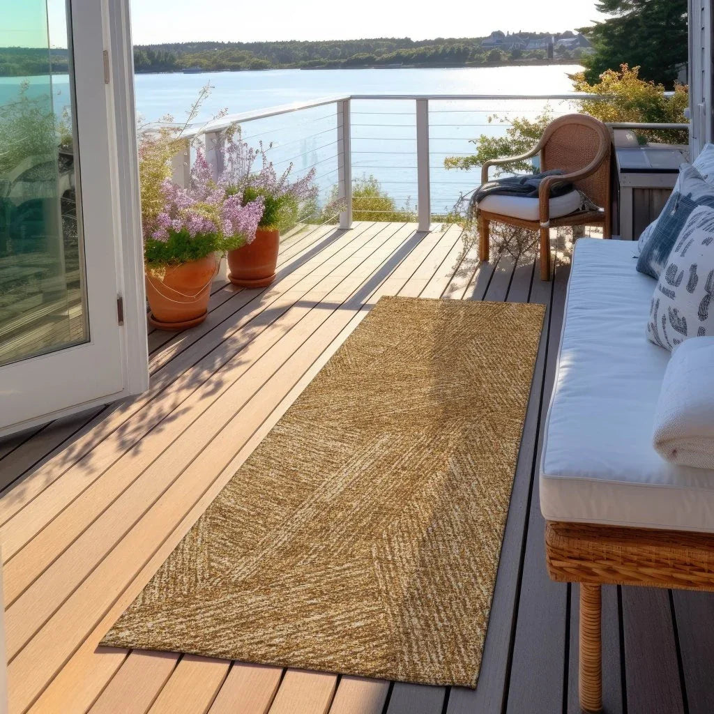 LOOMLAN Rugs Terra Gold Washable Indoor-Outdoor Rug