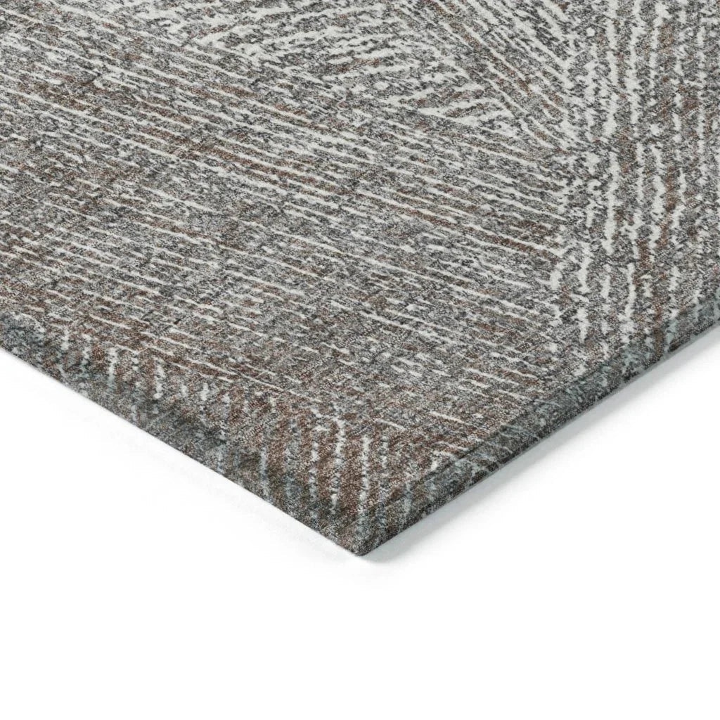 LOOMLAN Rugs Terra Gray Washable Indoor-Outdoor Rug
