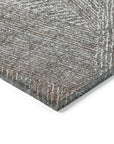 LOOMLAN Rugs Terra Gray Washable Indoor-Outdoor Rug