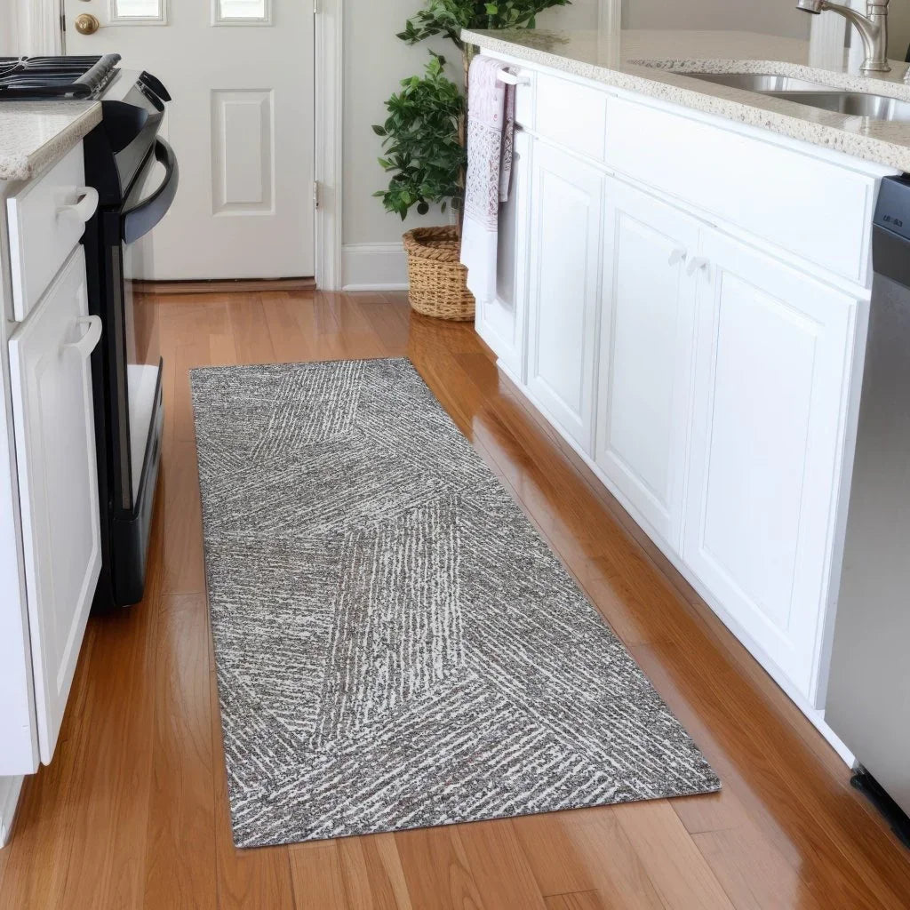 LOOMLAN Rugs Terra Gray Washable Indoor-Outdoor Rug