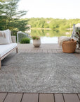 LOOMLAN Rugs Terra Gray Washable Indoor-Outdoor Rug