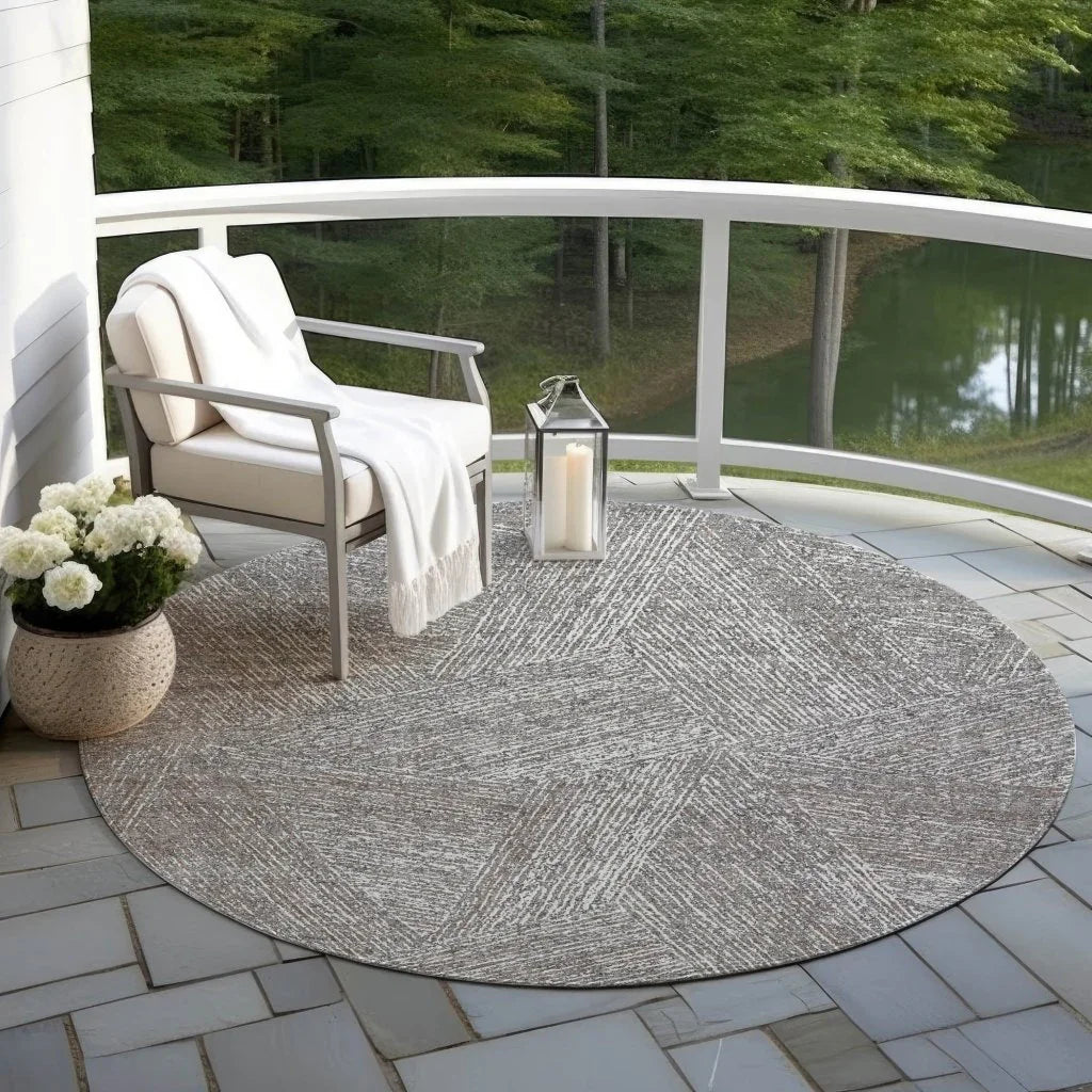 LOOMLAN Rugs Terra Gray Washable Indoor-Outdoor Rug