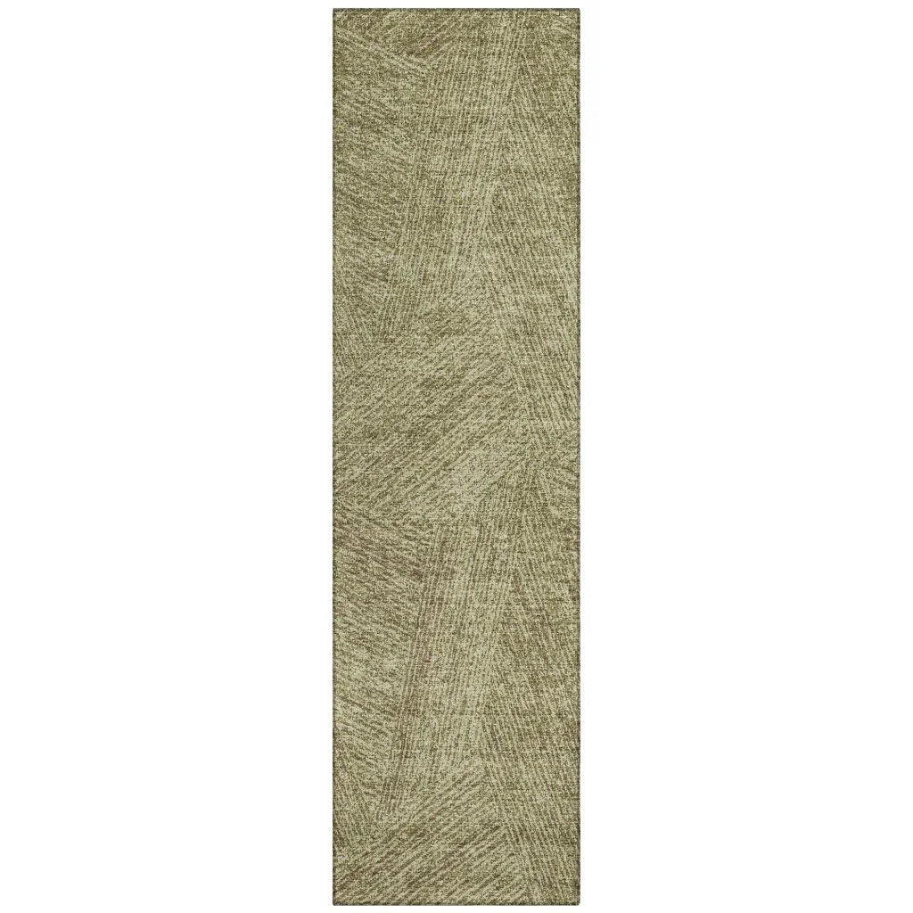 LOOMLAN Rugs Terra Green Washable Indoor-Outdoor Rug