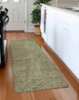 LOOMLAN Rugs Terra Green Washable Indoor-Outdoor Rug