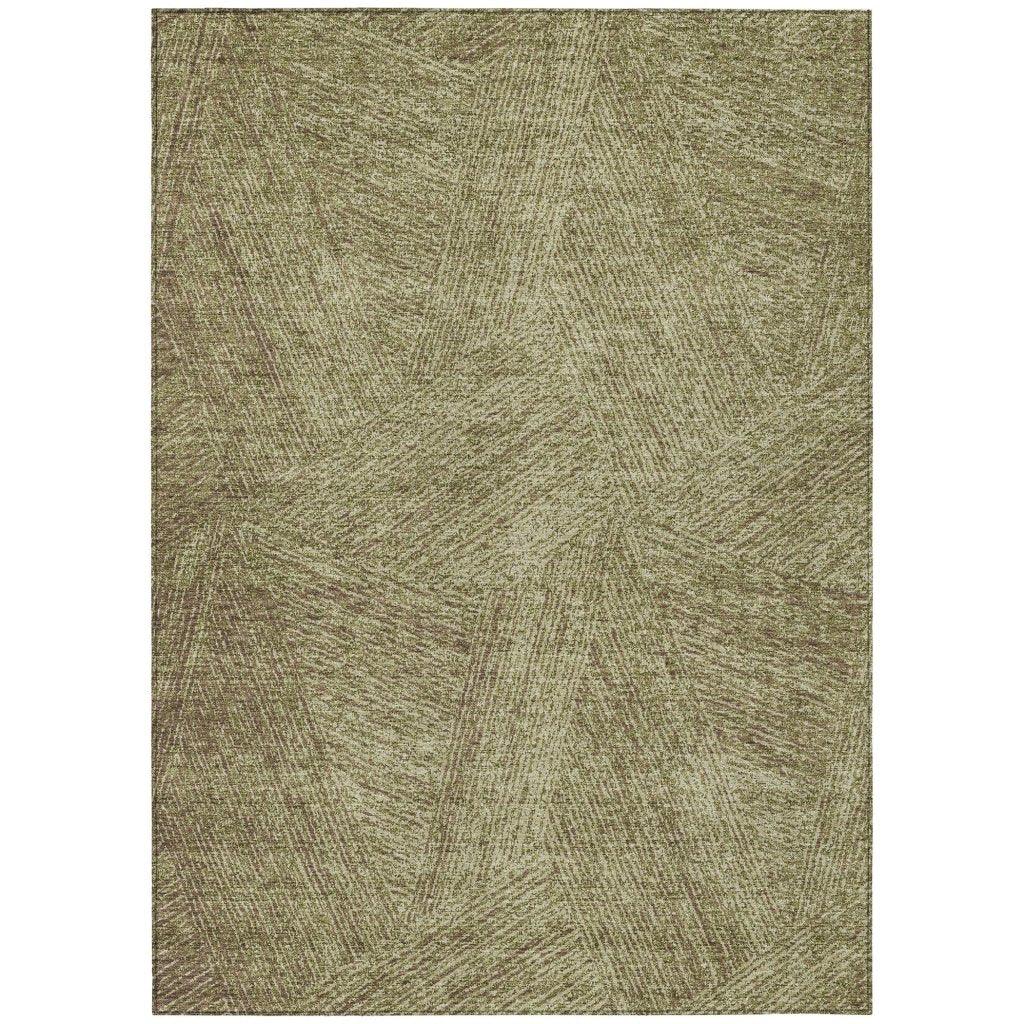 LOOMLAN Rugs Terra Green Washable Indoor-Outdoor Rug