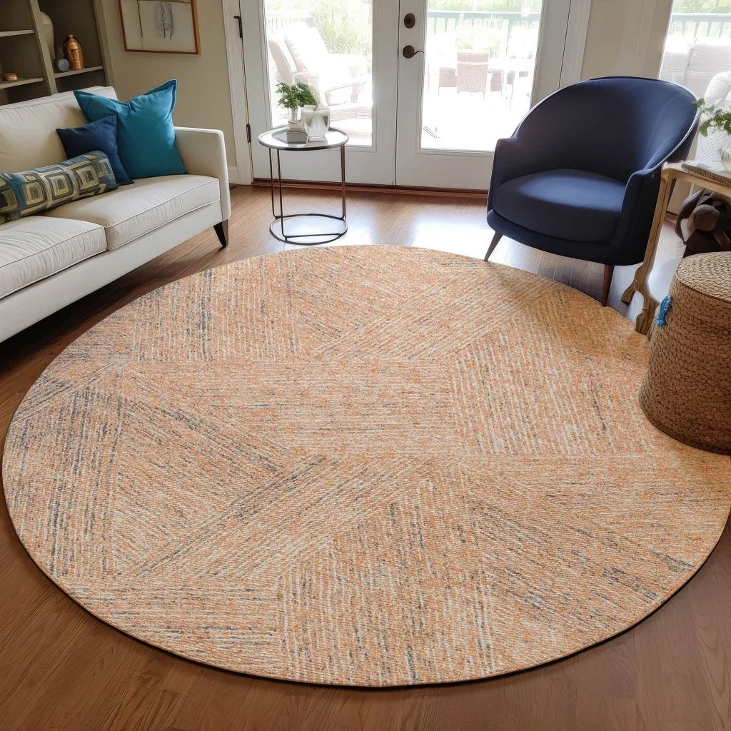 LOOMLAN Rugs Terra Peach Washable Indoor-Outdoor Rug