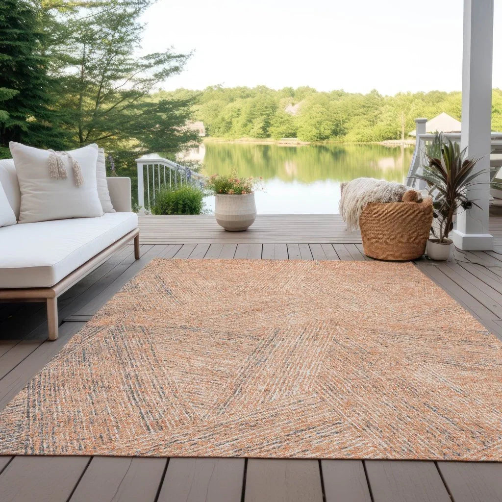 LOOMLAN Rugs Terra Peach Washable Indoor-Outdoor Rug
