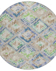 LOOMLAN Rugs Thalara Brown Washable Indoor-Outdoor Rug