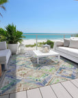 LOOMLAN Rugs Thalara Brown Washable Indoor-Outdoor Rug