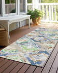LOOMLAN Rugs Thalara Brown Washable Indoor-Outdoor Rug