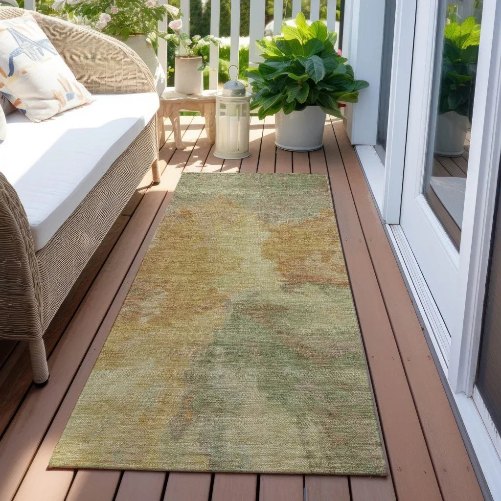 LOOMLAN Rugs Theodara Aloe Washable Indoor-Outdoor Rug