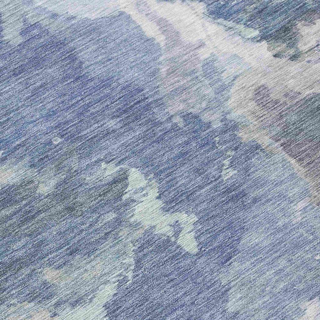 LOOMLAN Rugs Theodara Denim Washable Indoor-Outdoor Rug