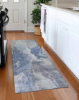 LOOMLAN Rugs Theodara Denim Washable Indoor-Outdoor Rug